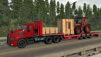 Schwarzmüller Semi Lowloader 3A для Farming Simulator 2025