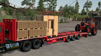 Schwarzmüller Semi Lowloader 3A для Farming Simulator 2025