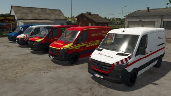 2018 Mercedes-Benz Sprinter Pack для Farming Simulator 2025
