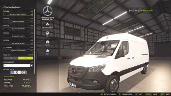 Mercedes-Benz Sprinter 2021 для Farming Simulator 2025