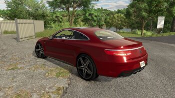 Mercedes-Benz S500 Coupe для Farming Simulator 2025