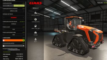 Claas Xerion 12 1000hp для Farming Simulator 2025