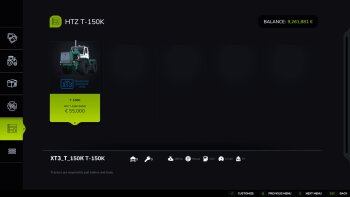 HTZ T150K Edit для Farming Simulator 2025