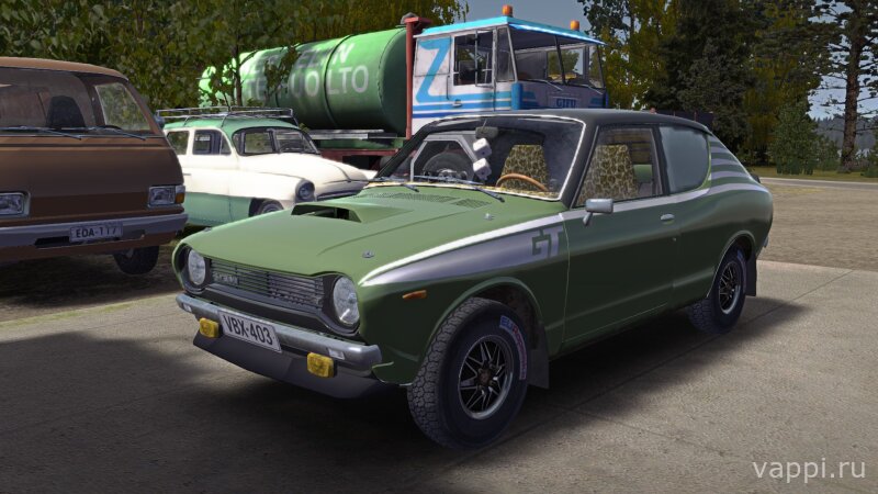 Зелёная GT сатсума, 195км/ч