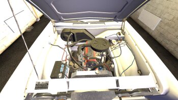 Сохранение "Собранный белый Rivett, заводится без подсоса, много денег" для My Winter Car