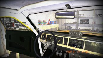 Сохранение "Желтый Corris Rivet Rally c пройденным техосмотром и настроенным двигателем" для My Winter Car