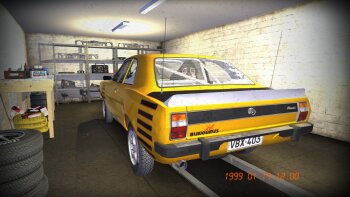 Сохранение "Желтый Corris Rivet Rally c пройденным техосмотром и настроенным двигателем" для My Winter Car